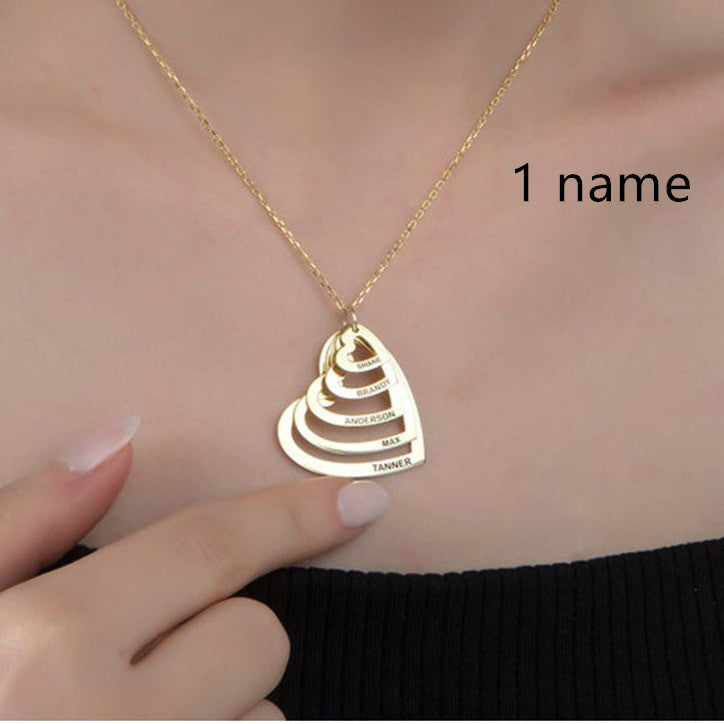 Personalized Multi-love Name Pendant Necklace