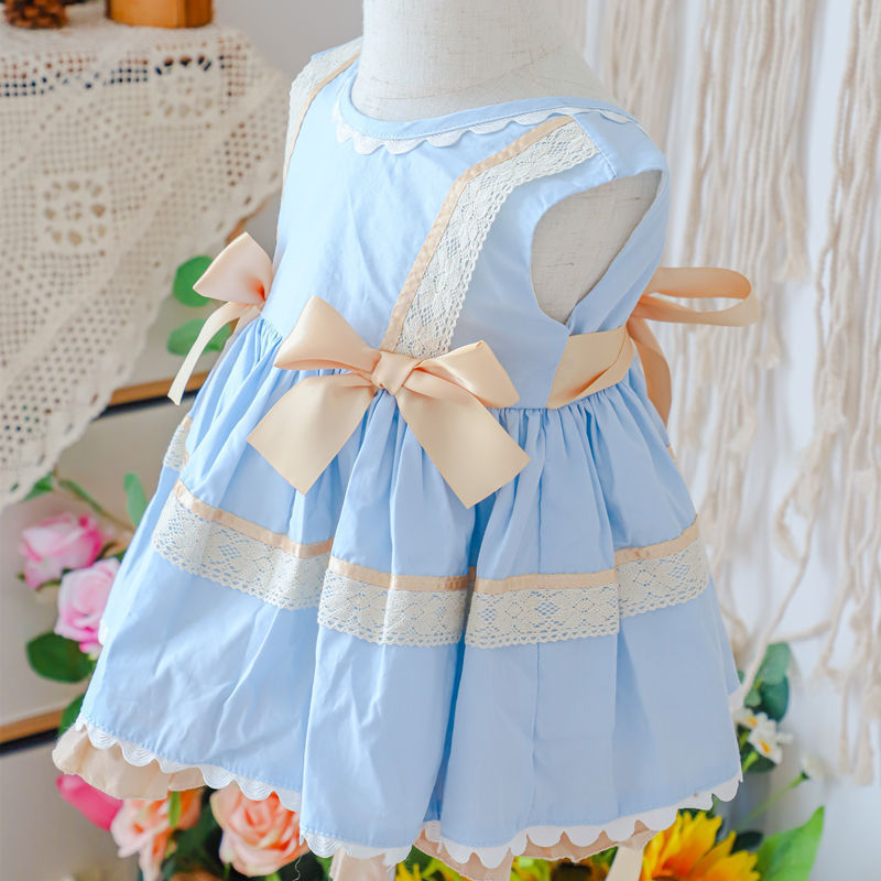 Two-piece Children's Dress With Puffy Palace Style Dress