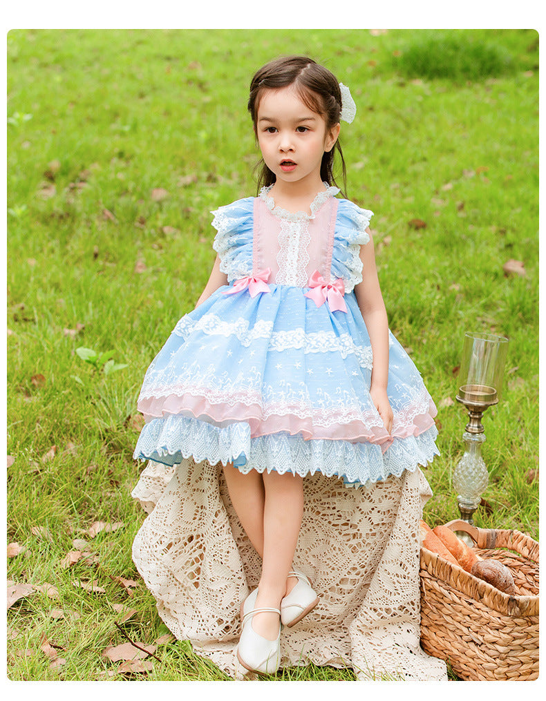 Girls' Wear Lolita Lolita Princess Vest Skirt Children's Mesh Tutu Skirt
