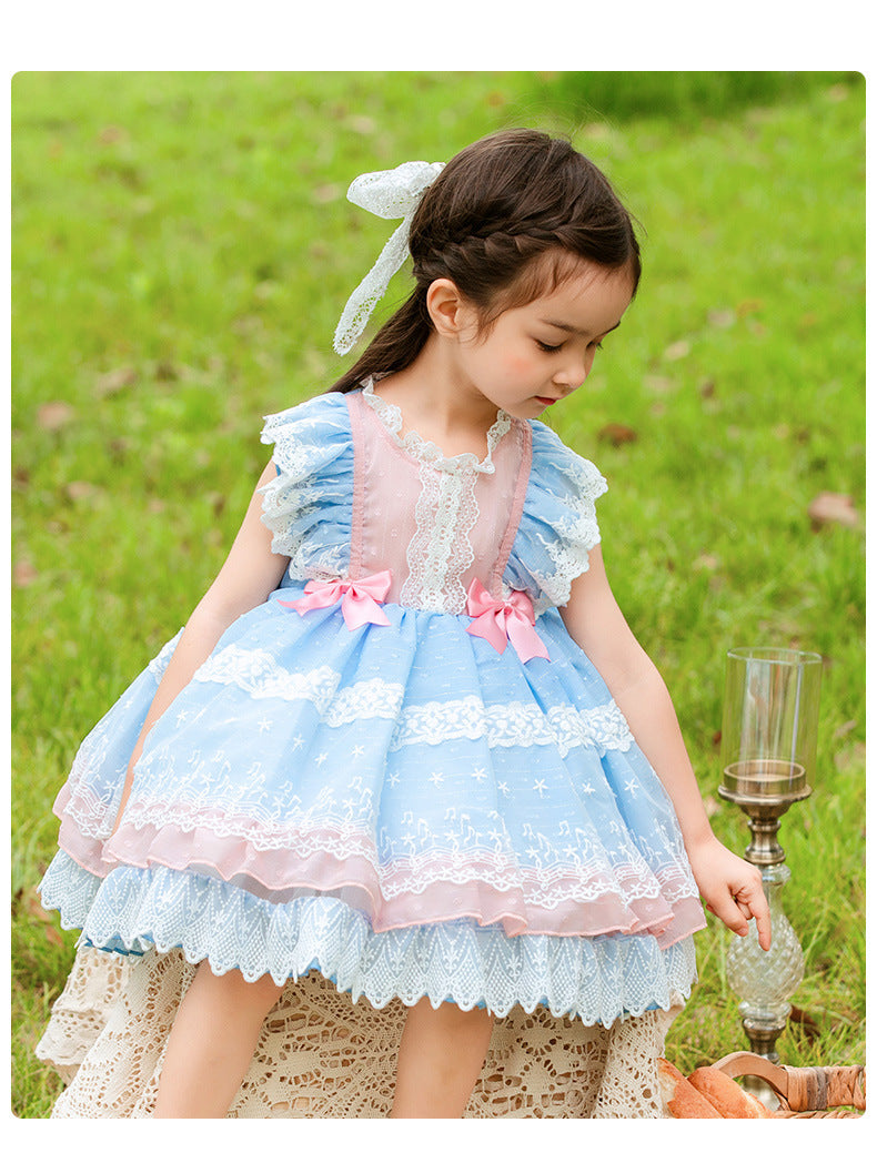 Girls' Wear Lolita Lolita Princess Vest Skirt Children's Mesh Tutu Skirt