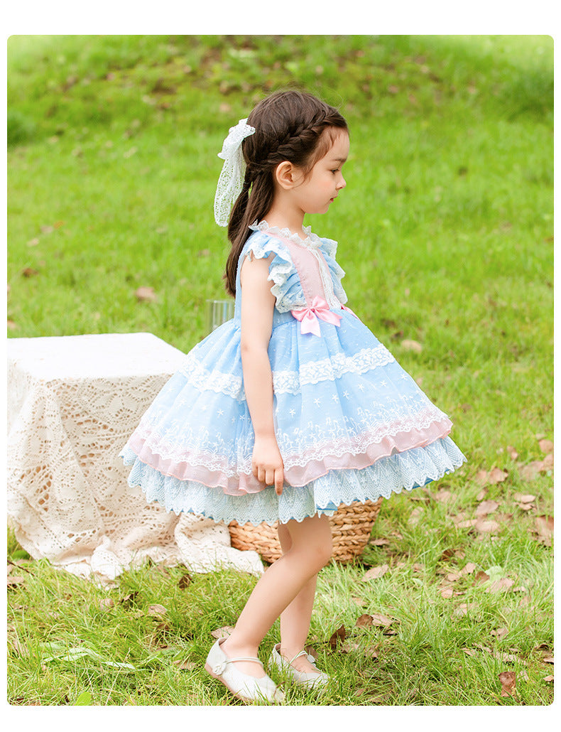 Girls' Wear Lolita Lolita Princess Vest Skirt Children's Mesh Tutu Skirt