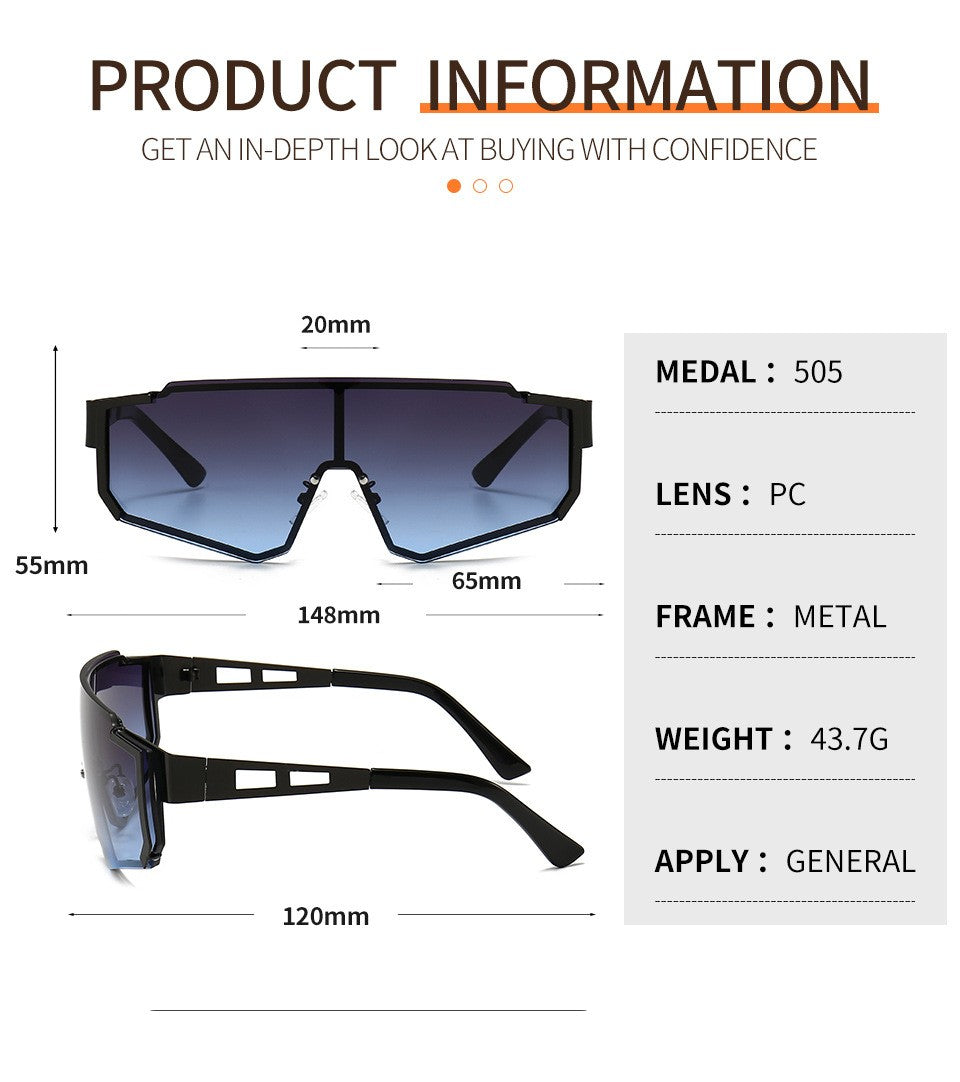 Stylish Men's Metal Sunglasses