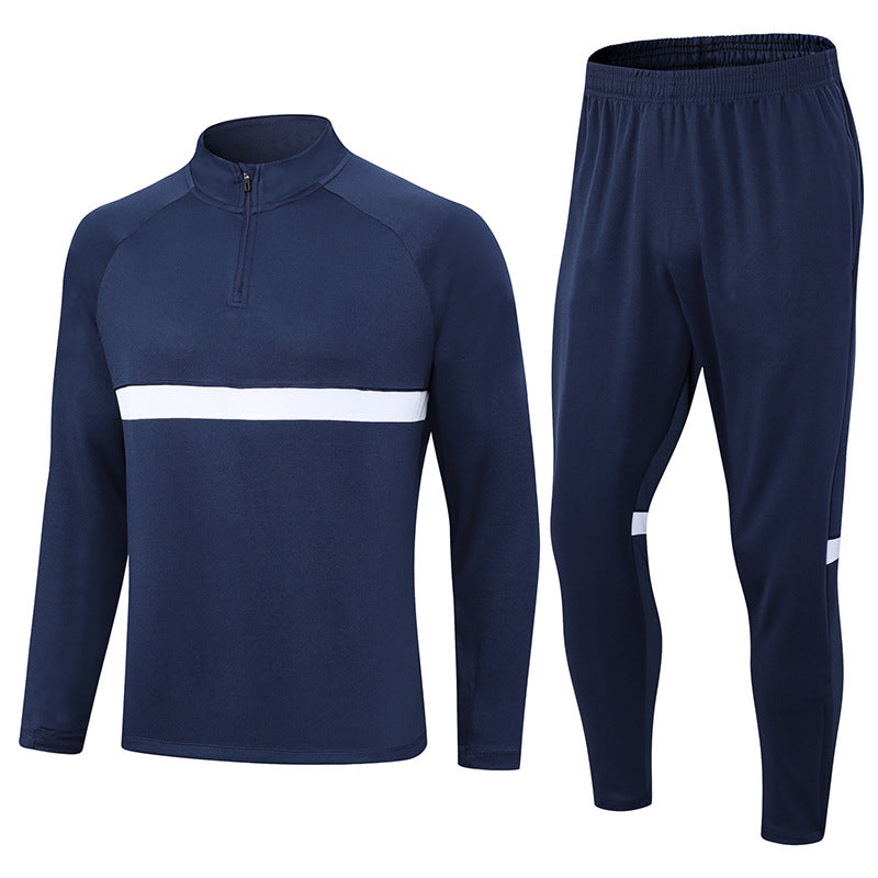 Half Pull Long Sleeve Soccer Jersey Training Clothes Outfit