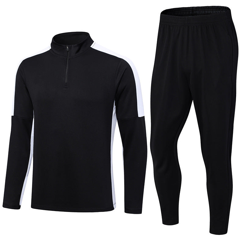 Half Pull Long Sleeve Soccer Jersey Training Clothes Outfit