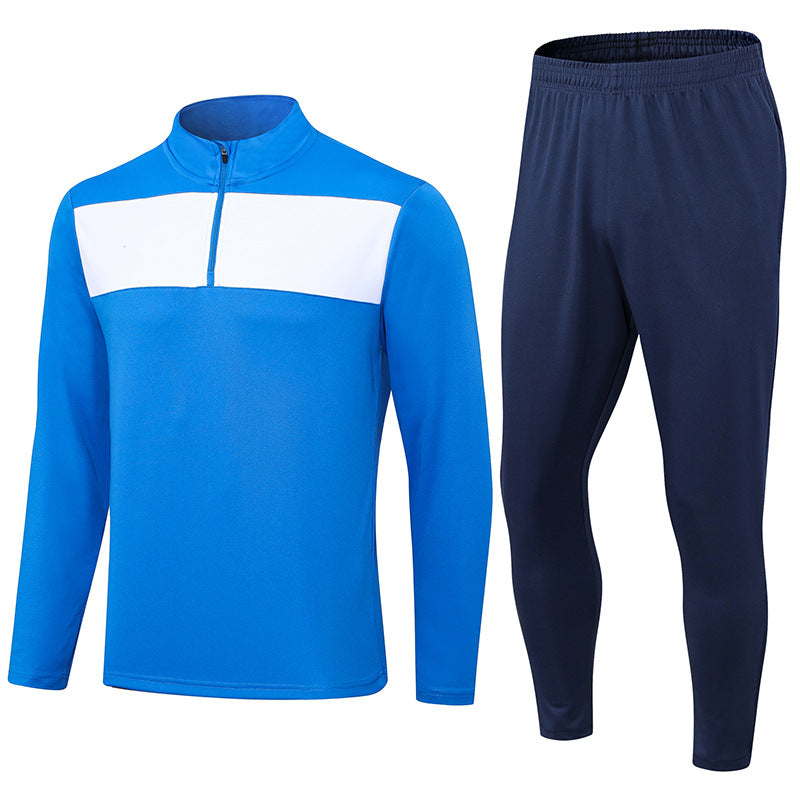 Half Pull Long Sleeve Soccer Jersey Training Clothes Outfit