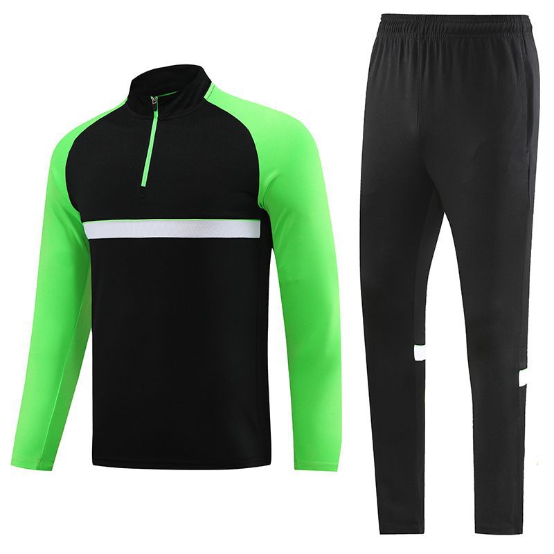 Half Pull Long Sleeve Soccer Jersey Training Clothes Outfit