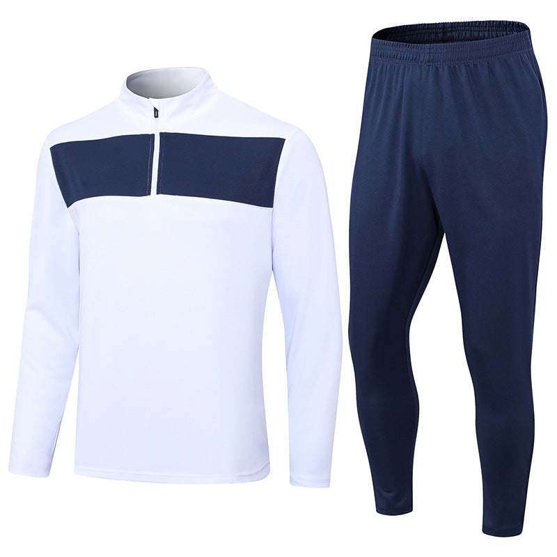 Half Pull Long Sleeve Soccer Jersey Training Clothes Outfit