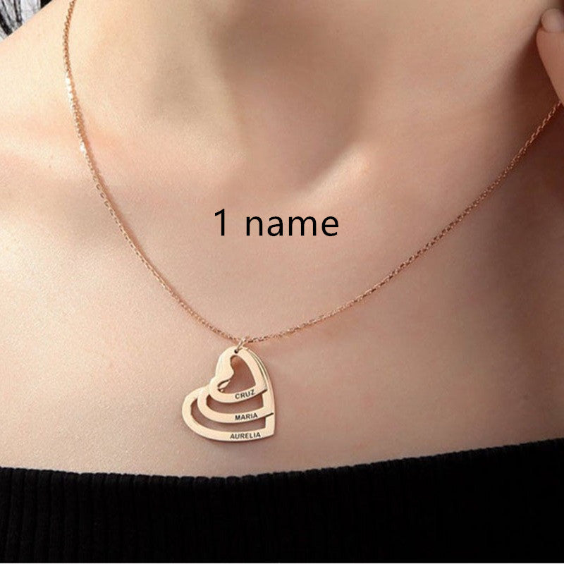Personalized Multi-love Name Pendant Necklace