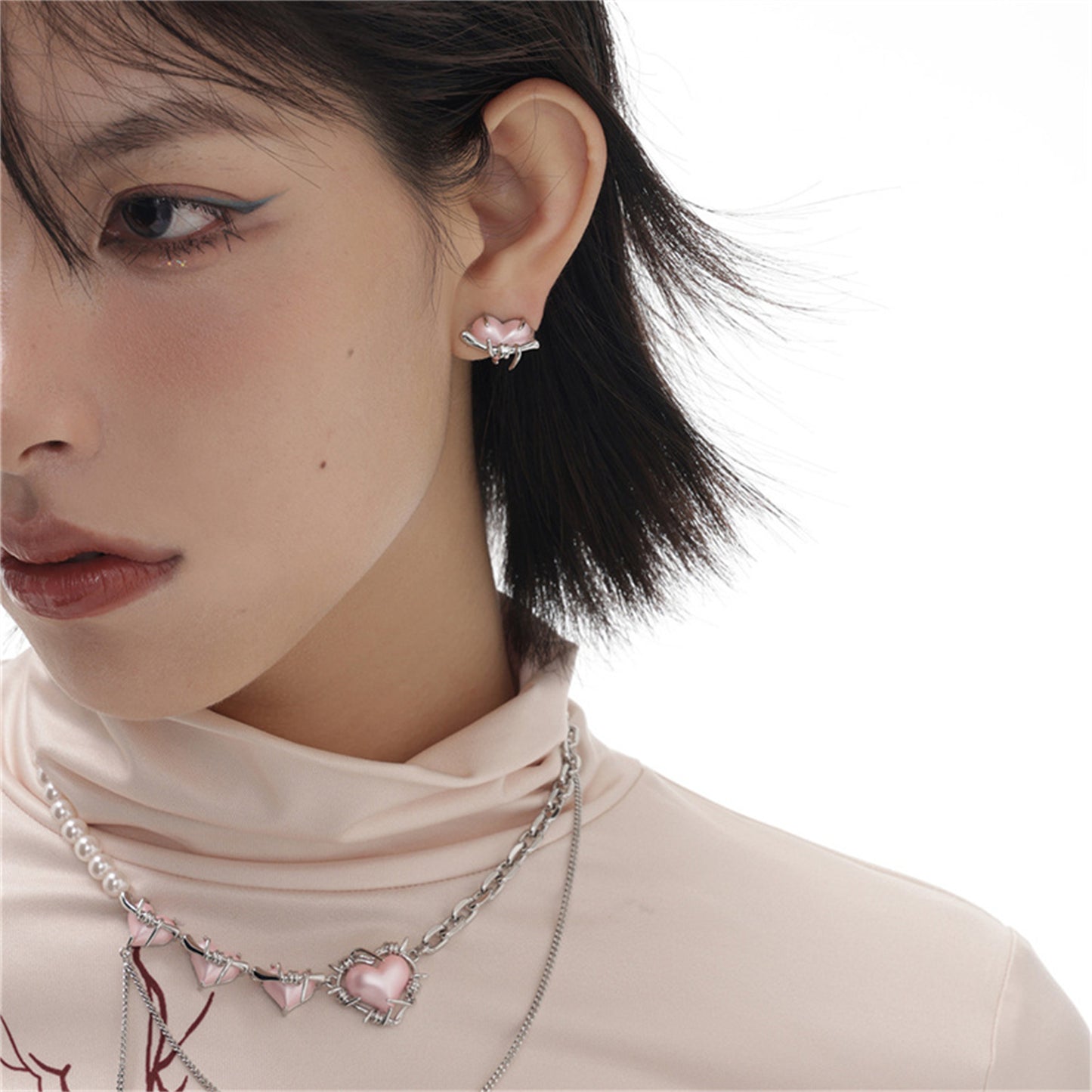 Women's Fashion Three-dimensional Balloon Love Earrings