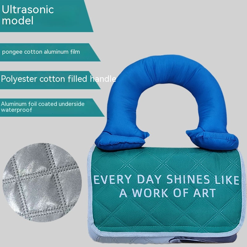 Foldable Picnic Mat Feeding Cotton Handle Moisture-proof