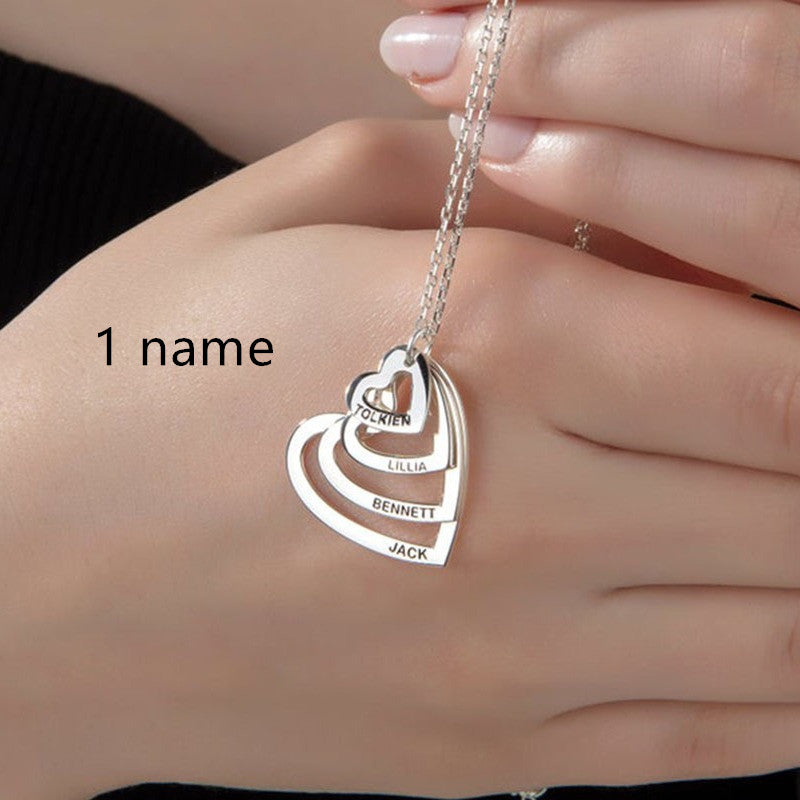 Personalized Multi-love Name Pendant Necklace