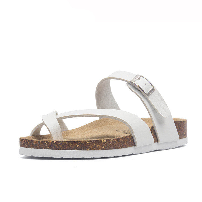 Flat-bottomed Non-slip Cork Slippers, Same Style For Men And Women