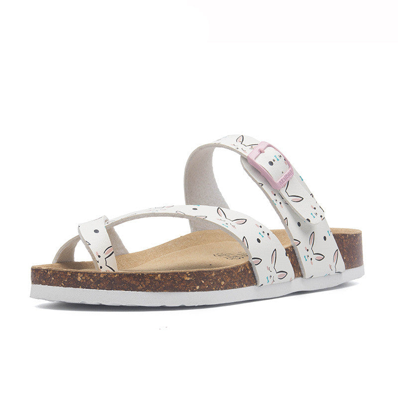 Flat-bottomed Non-slip Cork Slippers, Same Style For Men And Women