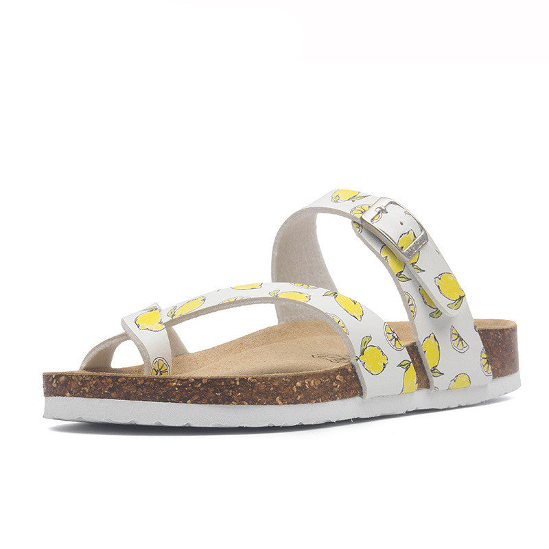 Flat-bottomed Non-slip Cork Slippers, Same Style For Men And Women
