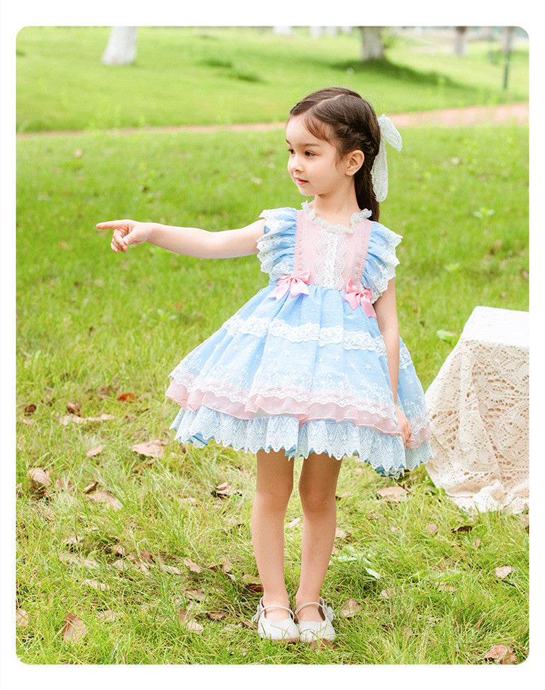 Girls' Wear Lolita Lolita Princess Vest Skirt Children's Mesh Tutu Skirt