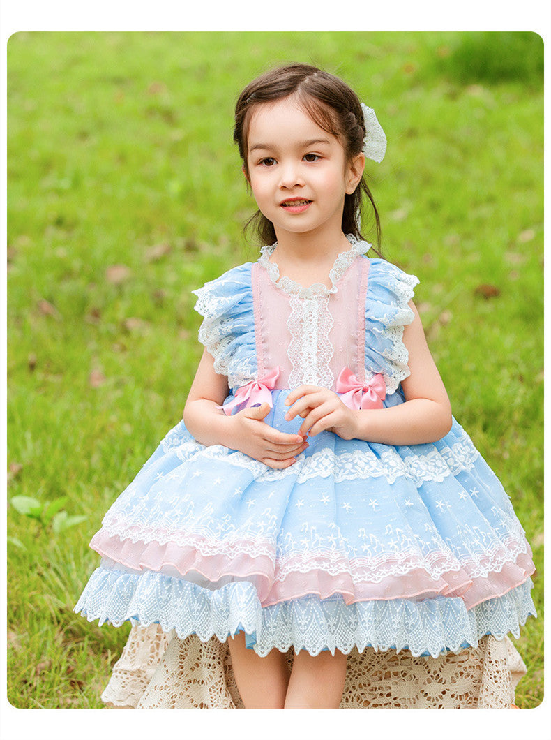 Girls' Wear Lolita Lolita Princess Vest Skirt Children's Mesh Tutu Skirt