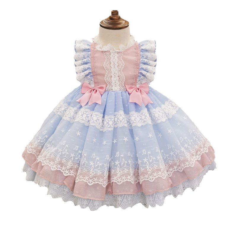 Girls' Wear Lolita Lolita Princess Vest Skirt Children's Mesh Tutu Skirt