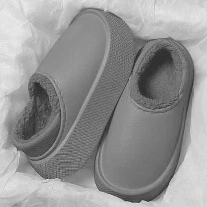 Super Thick Shit Feeling Cotton Slippers Couple Autumn And Winter