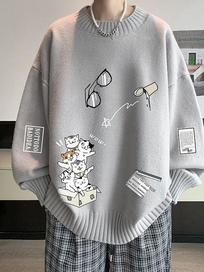 Fashion Winter Men's Thickened Sweater