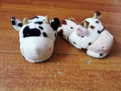 Cute Cow Slippers Plush Toys