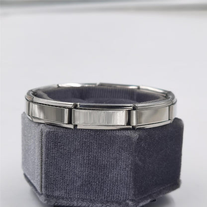 Women's 9mm Italian Elastic Mix Bracelet Fashion Stainless Steel DIY Youth Favorite Accessories