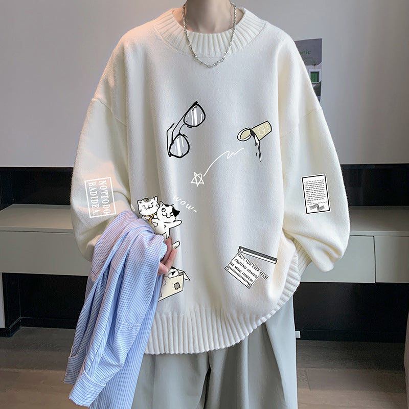 Fashion Winter Men's Thickened Sweater