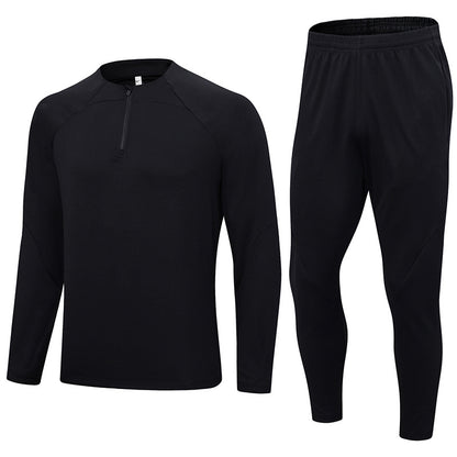 Half Pull Long Sleeve Soccer Jersey Training Clothes Outfit