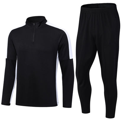 Half Pull Long Sleeve Soccer Jersey Training Clothes Outfit