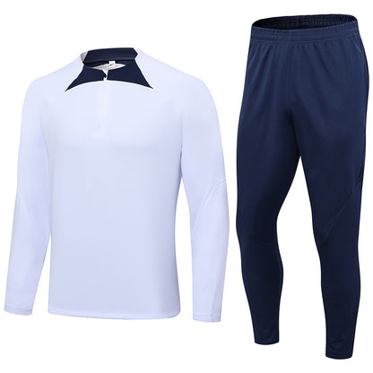 Half Pull Long Sleeve Soccer Jersey Training Clothes Outfit