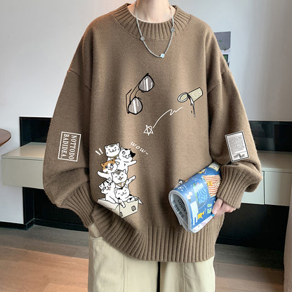 Fashion Winter Men's Thickened Sweater