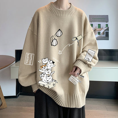 Fashion Winter Men's Thickened Sweater